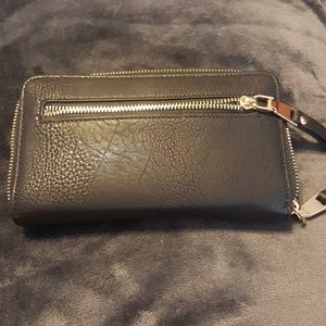 Black leather wallet